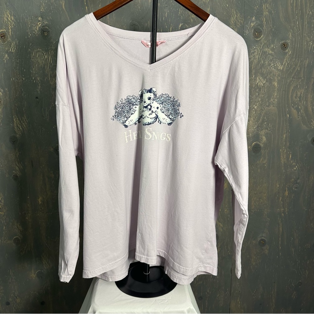 La Vie En Rose Soft Pink Long Sleeve Tee